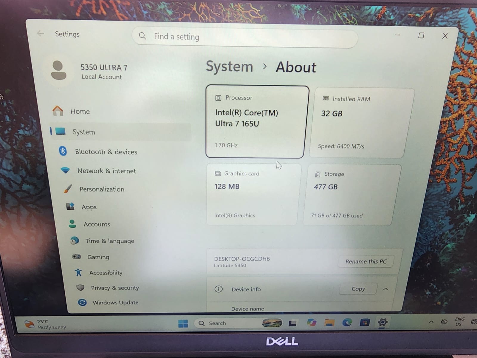 Dell Latitude 5350 Core Ultra 7 135U 32GB LPDDR5x 512GB NVMe SSD 13.3” FHD Windows 11 Pro AI Laptop - Image 3